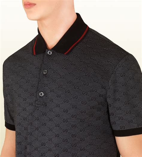 gucci polo grey|white gucci polo shirts.